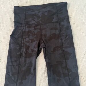 lululemon athletica Black Camo Bike Shorts